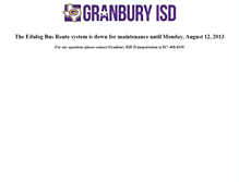 Tablet Screenshot of edulogsrv.granburyisd.org